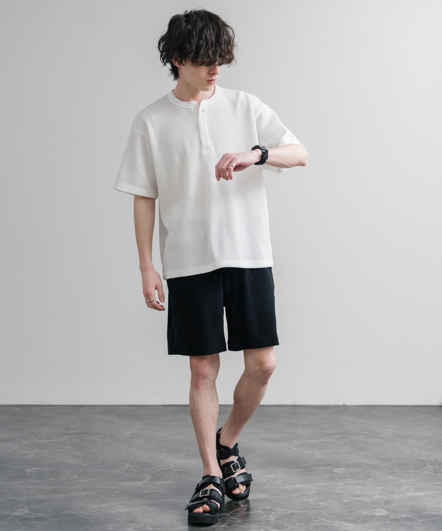 CONVERSE コンバース JACK PURCELL ジャックパーセル パイルハーフパンツ/イージーワイドショートパンツ 15871
