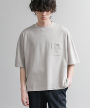 Upscape Audience 日本製/国産VORTEX 8オンスMVS天竺グラスポケット付きハーフスリーブクロップドTシャツ AUD6654 15873