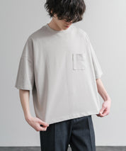 Upscape Audience 日本製/国産VORTEX 8オンスMVS天竺グラスポケット付きハーフスリーブクロップドTシャツ AUD6654 15873