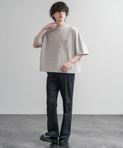 Upscape Audience 日本製/国産VORTEX 8オンスMVS天竺グラスポケット付きハーフスリーブクロップドTシャツ AUD6654 15873