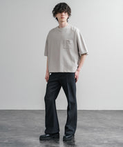 Upscape Audience 日本製/国産VORTEX 8オンスMVS天竺グラスポケット付きハーフスリーブクロップドTシャツ AUD6654 15873