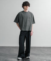 Upscape Audience 日本製/国産VORTEX 8オンスMVS天竺グラスポケット付きハーフスリーブクロップドTシャツ AUD6654 15873