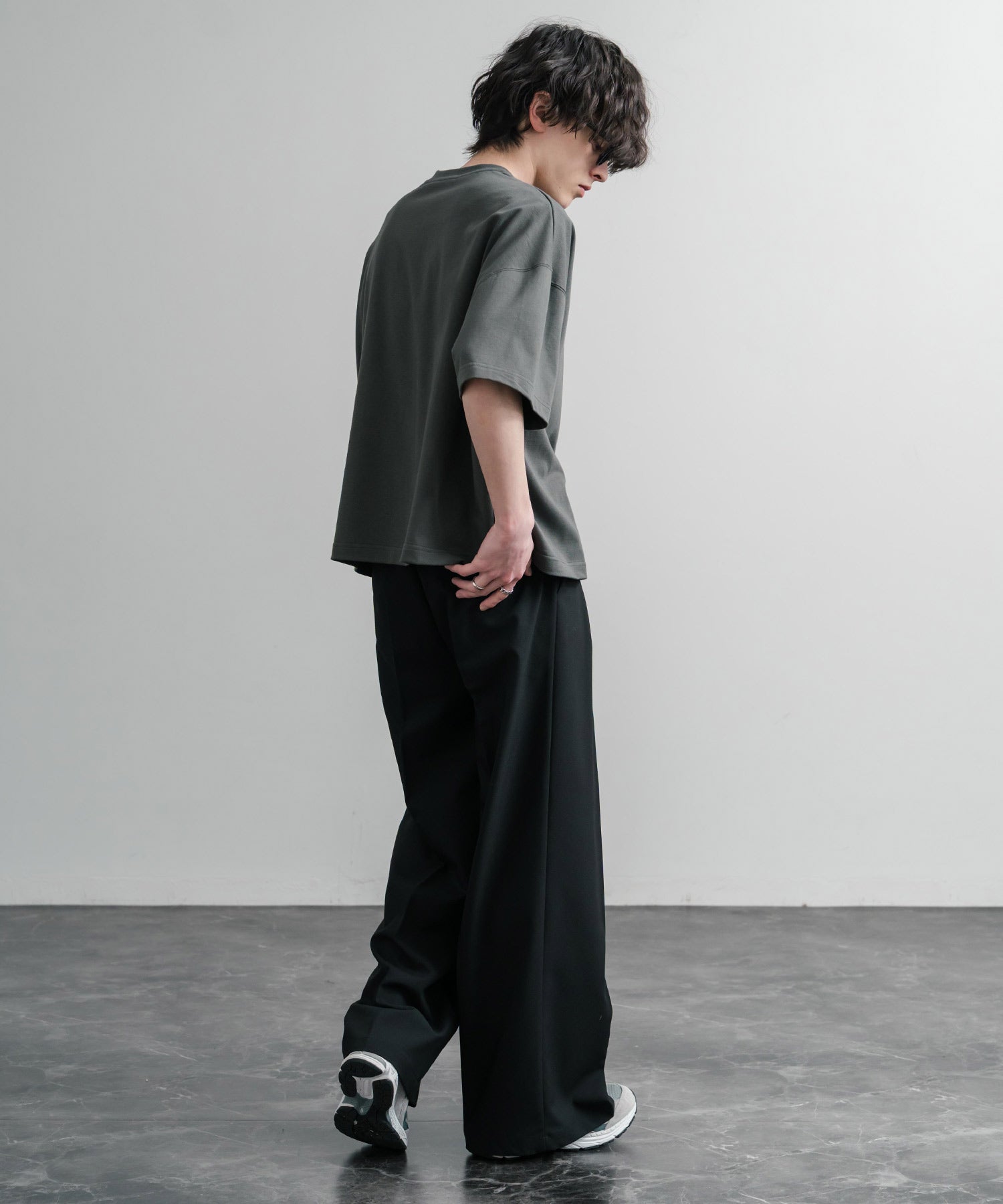 Upscape Audience 日本製/国産VORTEX 8オンスMVS天竺グラスポケット付きハーフスリーブクロップドTシャツ AUD6654 15873