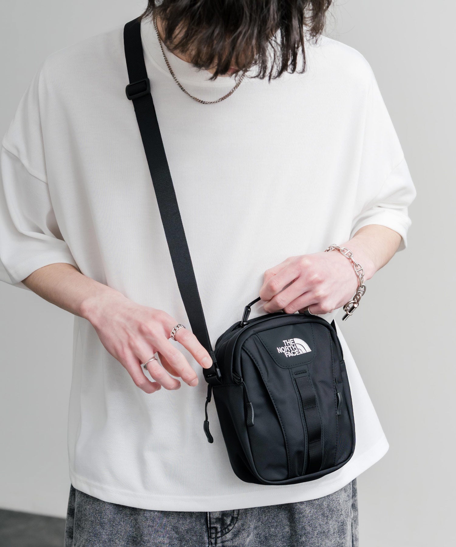 THE NORTH FACE ザ・ノースフェイス BIG SHOT CROSS BAG ワンポイントロゴ刺繍ショルダーバッグ 15878