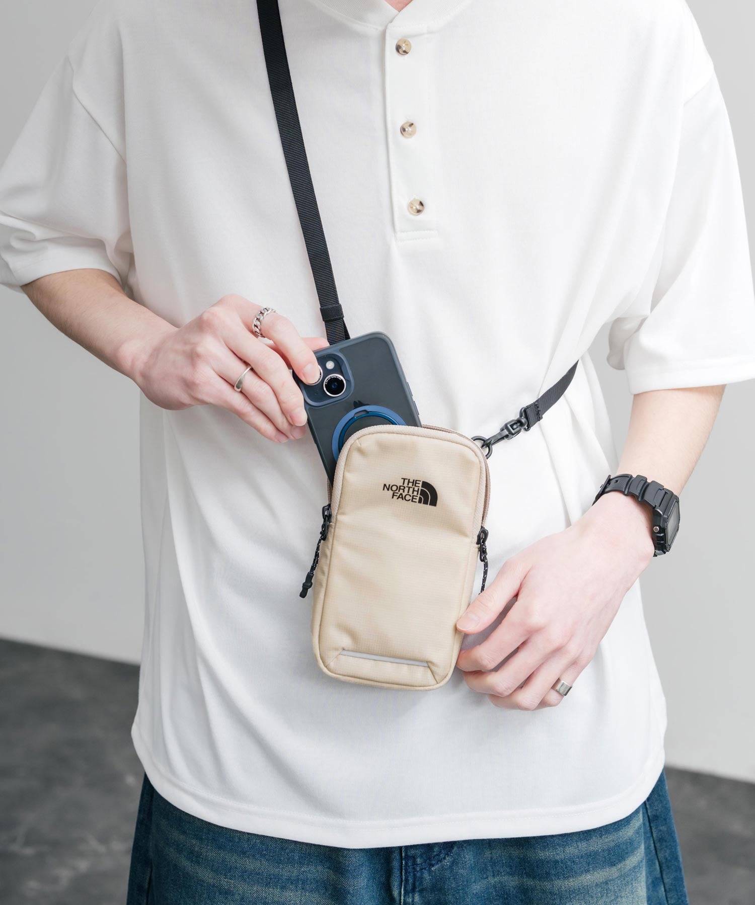 THE NORTH FACE ザ・ノースフェイス ASCEND MULTI TREKKING POUCH ワンポイントロゴミニショルダーバッグ 15879