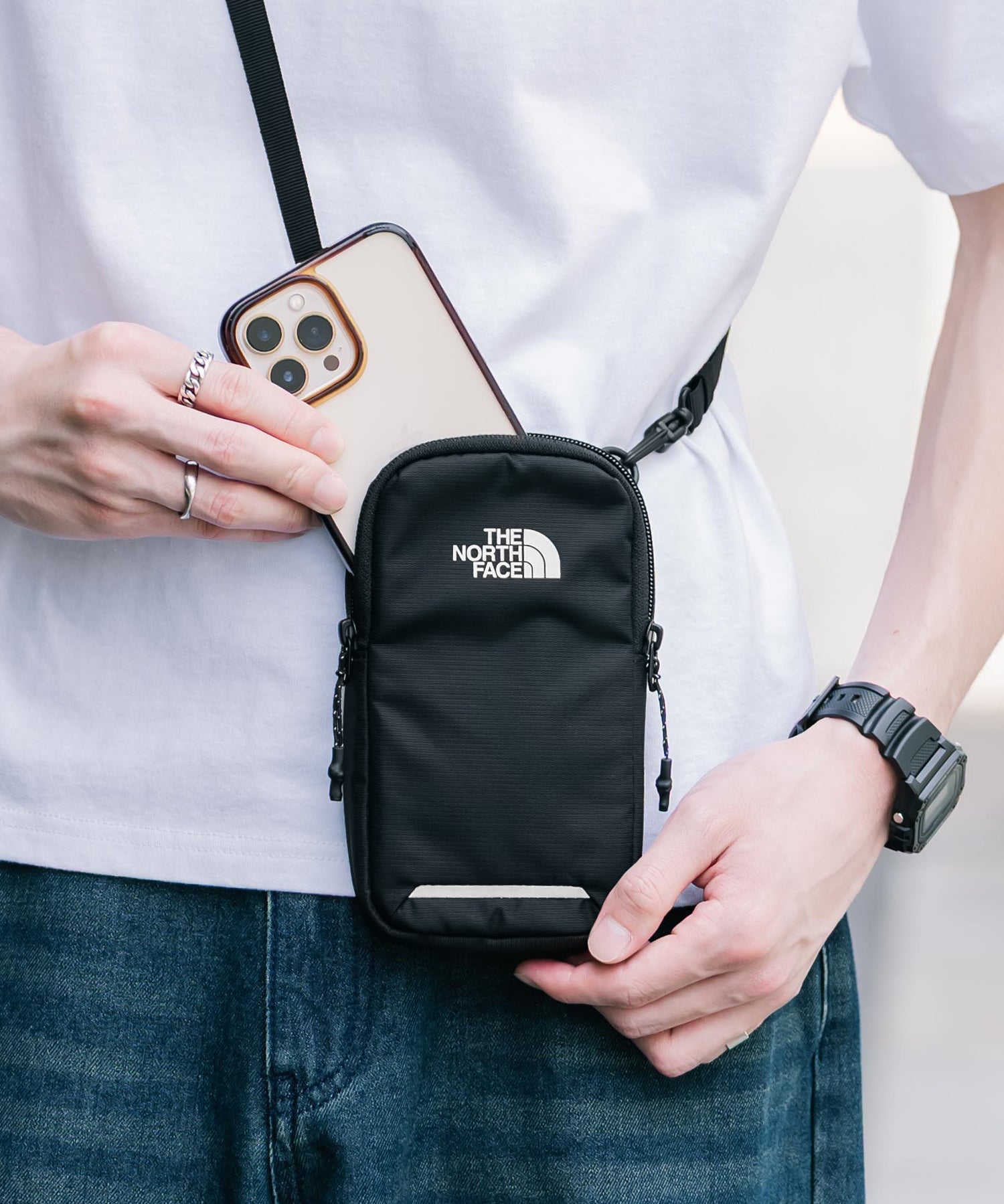 THE NORTH FACE ザ・ノースフェイス ASCEND MULTI TREKKING POUCH ワンポイントロゴミニショルダーバッグ 15879