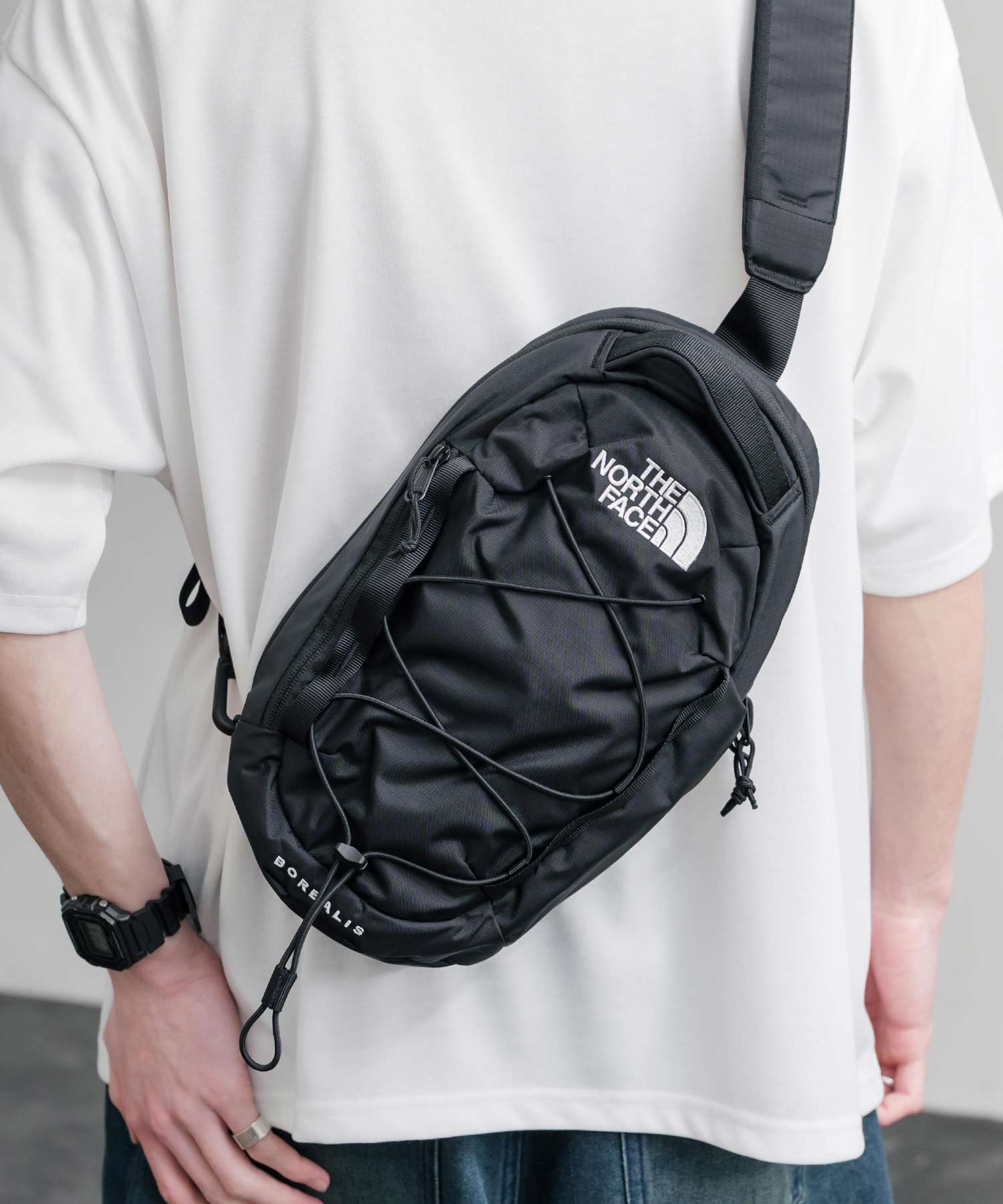 THE NORTH FACE BOREALIS SLING BAG ロゴ刺繍クロスボディバッグ 15880