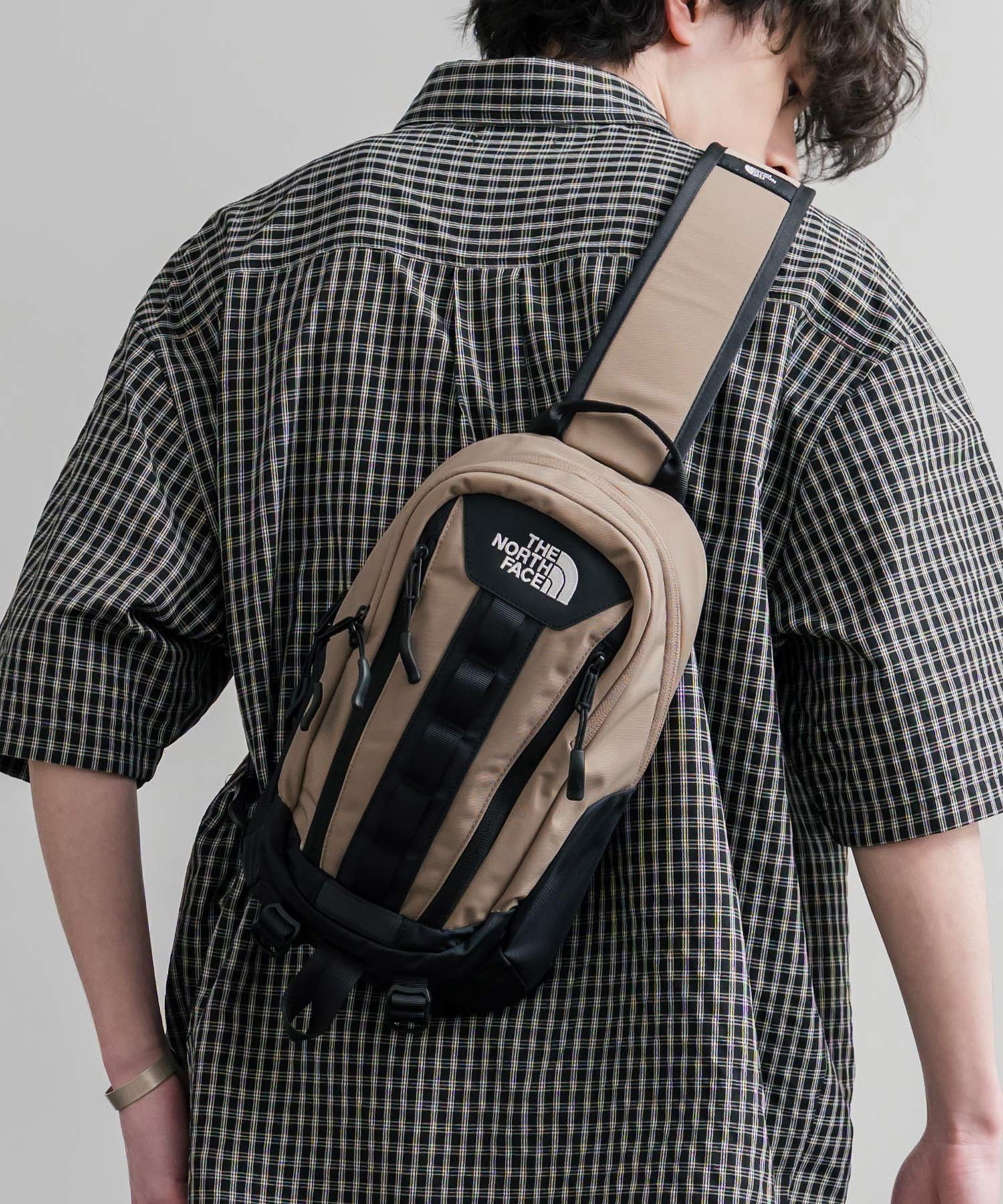 THE NORTH FACE BIG SHOT ONE WAY ロゴ刺繍ワンショルダーボディバッグ 15881