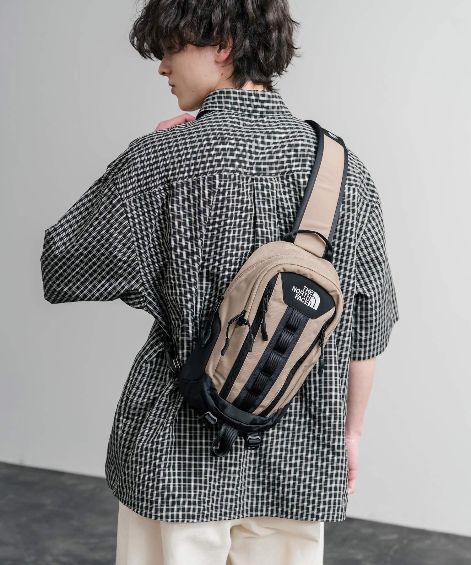 THE NORTH FACE BIG SHOT ONE WAY ロゴ刺繍ワンショルダーボディバッグ 15881