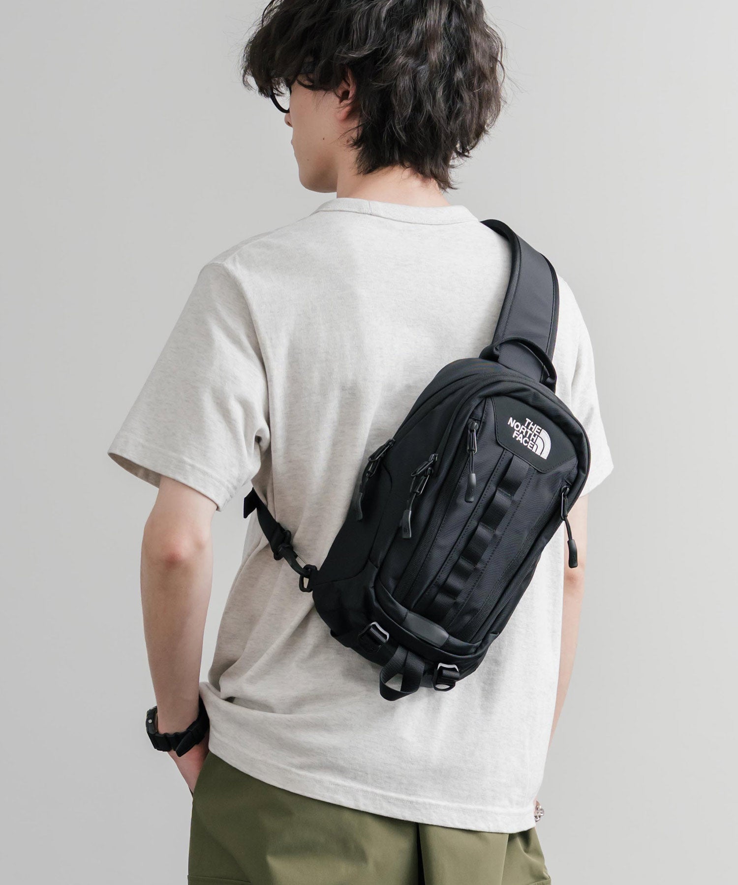 THE NORTH FACE BIG SHOT ONE WAY ロゴ刺繍ワンショルダーボディバッグ 15881
