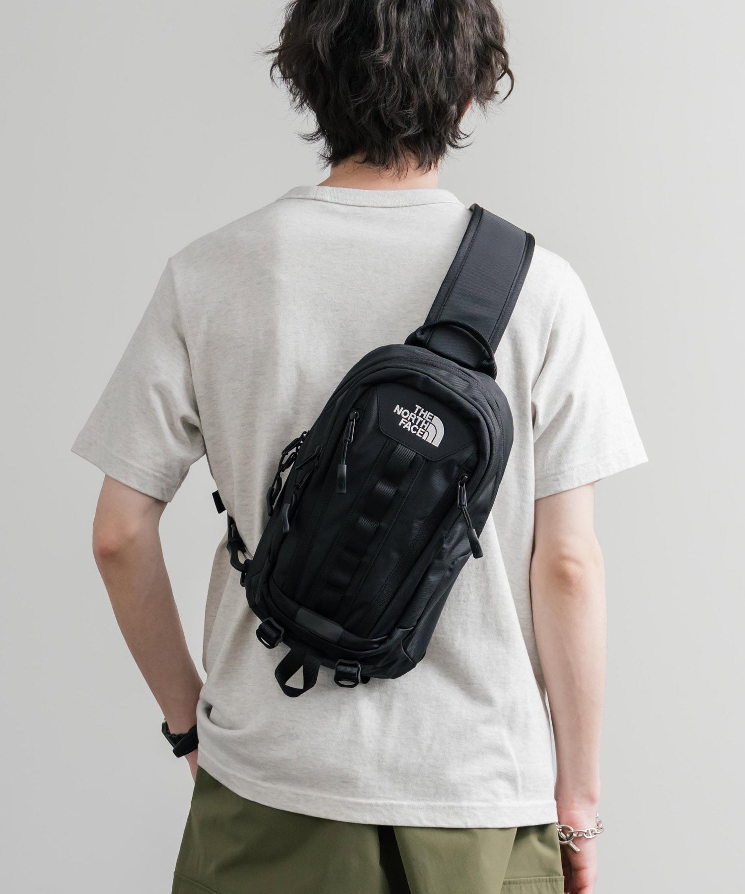 THE NORTH FACE BIG SHOT ONE WAY ロゴ刺繍ワンショルダーボディバッグ 15881