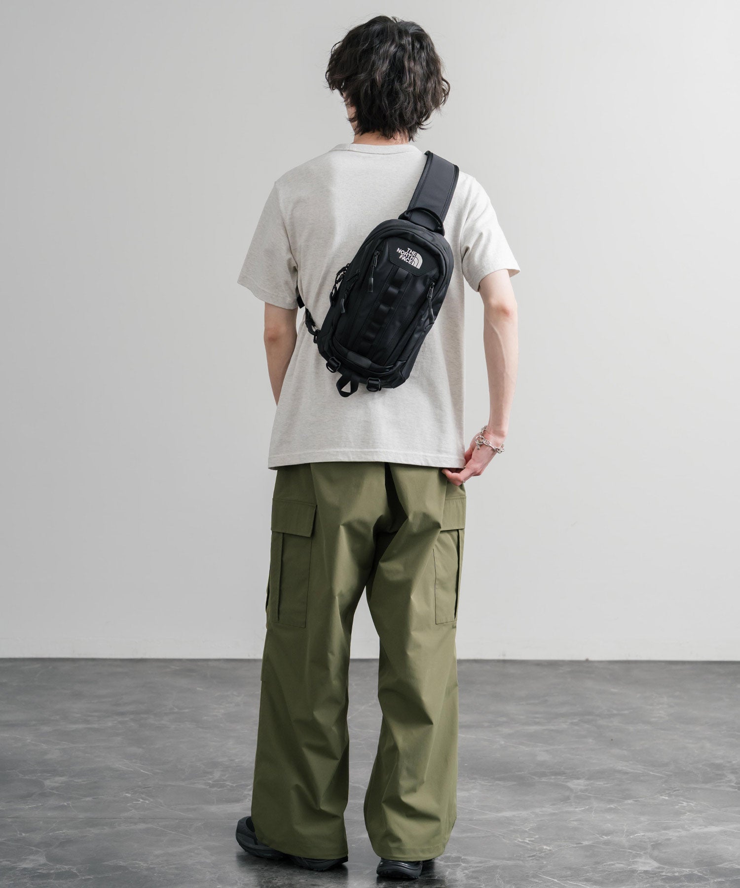 THE NORTH FACE BIG SHOT ONE WAY ロゴ刺繍ワンショルダーボディバッグ 15881