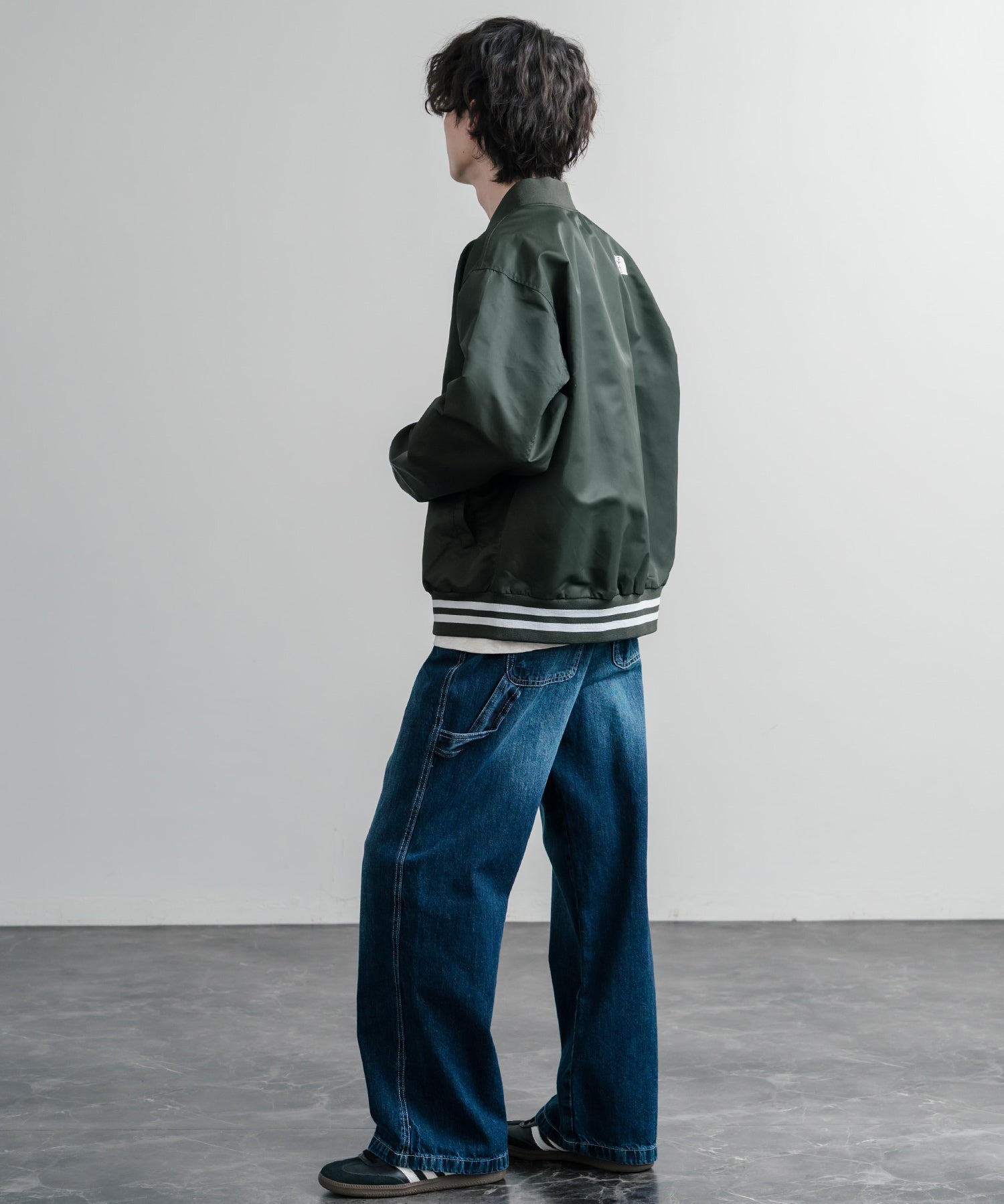 THE NORTH FACE ザ・ノースフェイス M'S BRETON JACKET ワンポイントロゴ刺繍スタジャン/ナイロンジャケット 15886