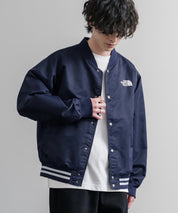 THE NORTH FACE ザ・ノースフェイス M'S BRETON JACKET ワンポイントロゴ刺繍スタジャン/ナイロンジャケット 15886