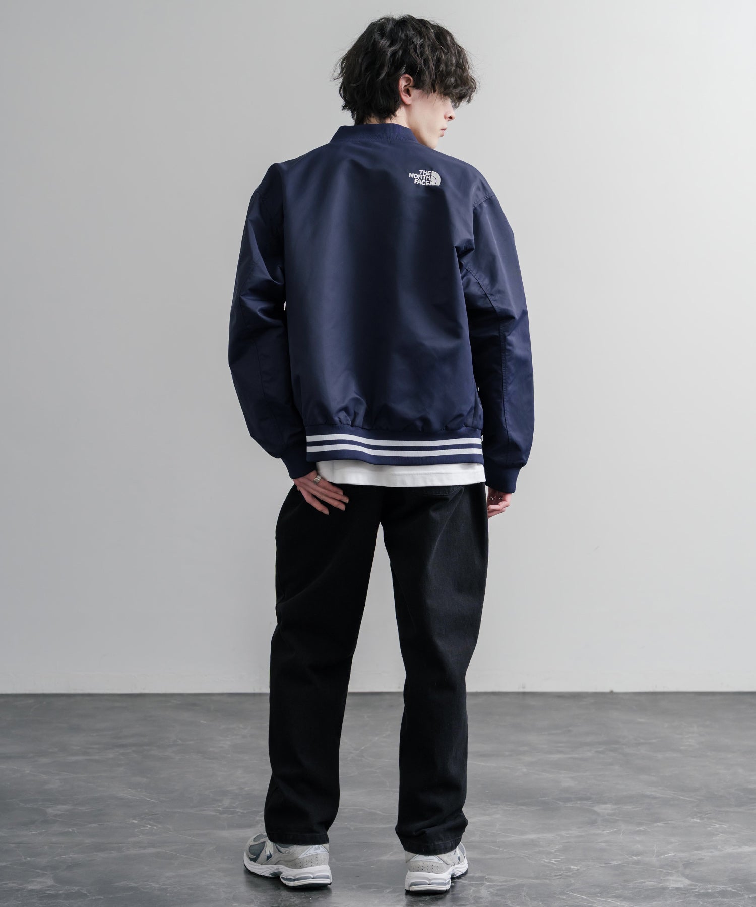 THE NORTH FACE ザ・ノースフェイス M'S BRETON JACKET ワンポイントロゴ刺繍スタジャン/ナイロンジャケット 15886