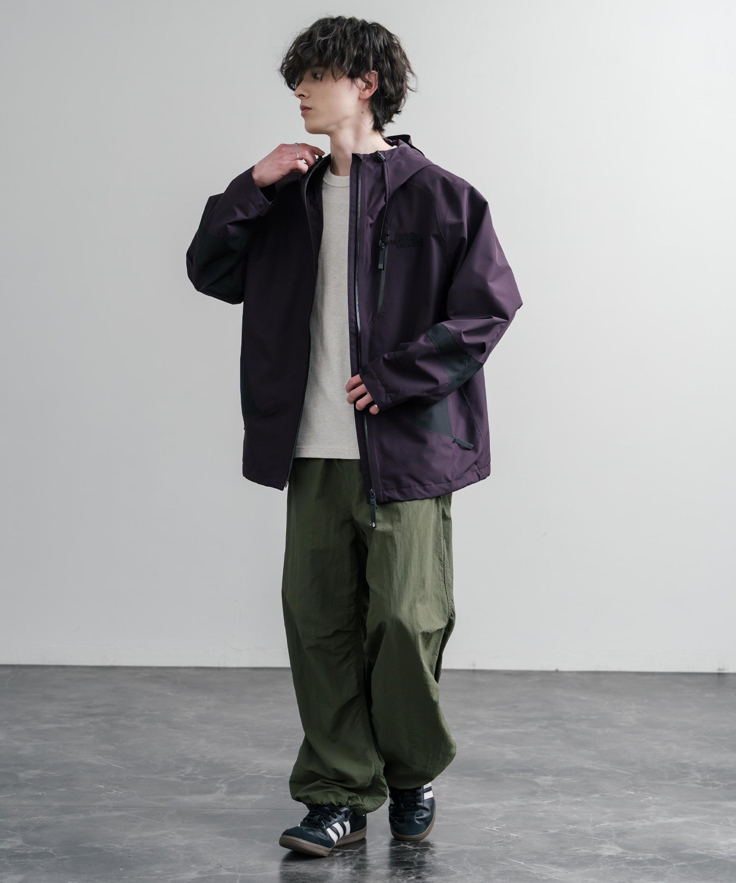 極美品*定価6.8万 Theory 現行品 オーバーサイズジャケット チャコール THE NORTH FACE ザ・ノースフェイス M'S ALTOS JACKET アルトス