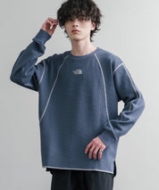 THE NORTH FACE ザ・ノースフェイス M'S SERRA L/S R/TEE ワンポイントロゴ刺繍ワッフル長袖Tシャツ 15889