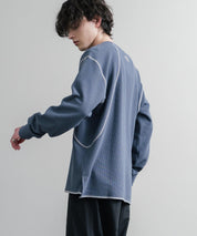 THE NORTH FACE ザ・ノースフェイス M'S SERRA L/S R/TEE ワンポイントロゴ刺繍ワッフル長袖Tシャツ 15889
