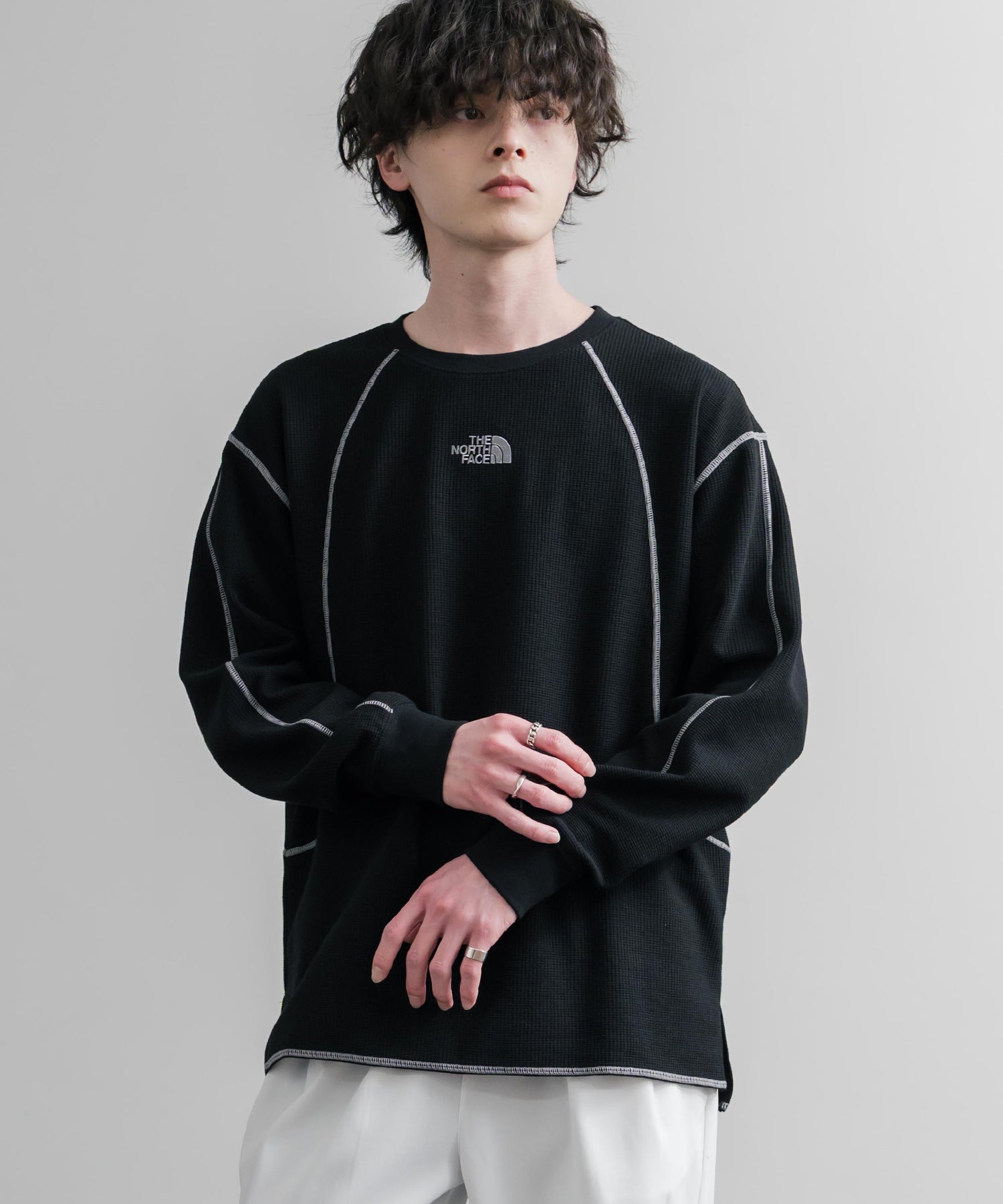THE NORTH FACE ザ・ノースフェイス M'S SERRA L/S R/TEE ワンポイント