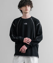 THE NORTH FACE ザ・ノースフェイス M'S SERRA L/S R/TEE ワンポイントロゴ刺繍ワッフル長袖Tシャツ 15889