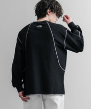 THE NORTH FACE ザ・ノースフェイス M'S SERRA L/S R/TEE ワンポイントロゴ刺繍ワッフル長袖Tシャツ 15889