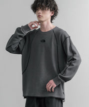 THE NORTH FACE ザ・ノースフェイス M'S SERRA L/S R/TEE ワンポイントロゴ刺繍ワッフル長袖Tシャツ 15889