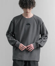 THE NORTH FACE ザ・ノースフェイス M'S SERRA L/S R/TEE ワンポイントロゴ刺繍ワッフル長袖Tシャツ 15889