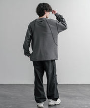 THE NORTH FACE ザ・ノースフェイス M'S SERRA L/S R/TEE ワンポイントロゴ刺繍ワッフル長袖Tシャツ 15889