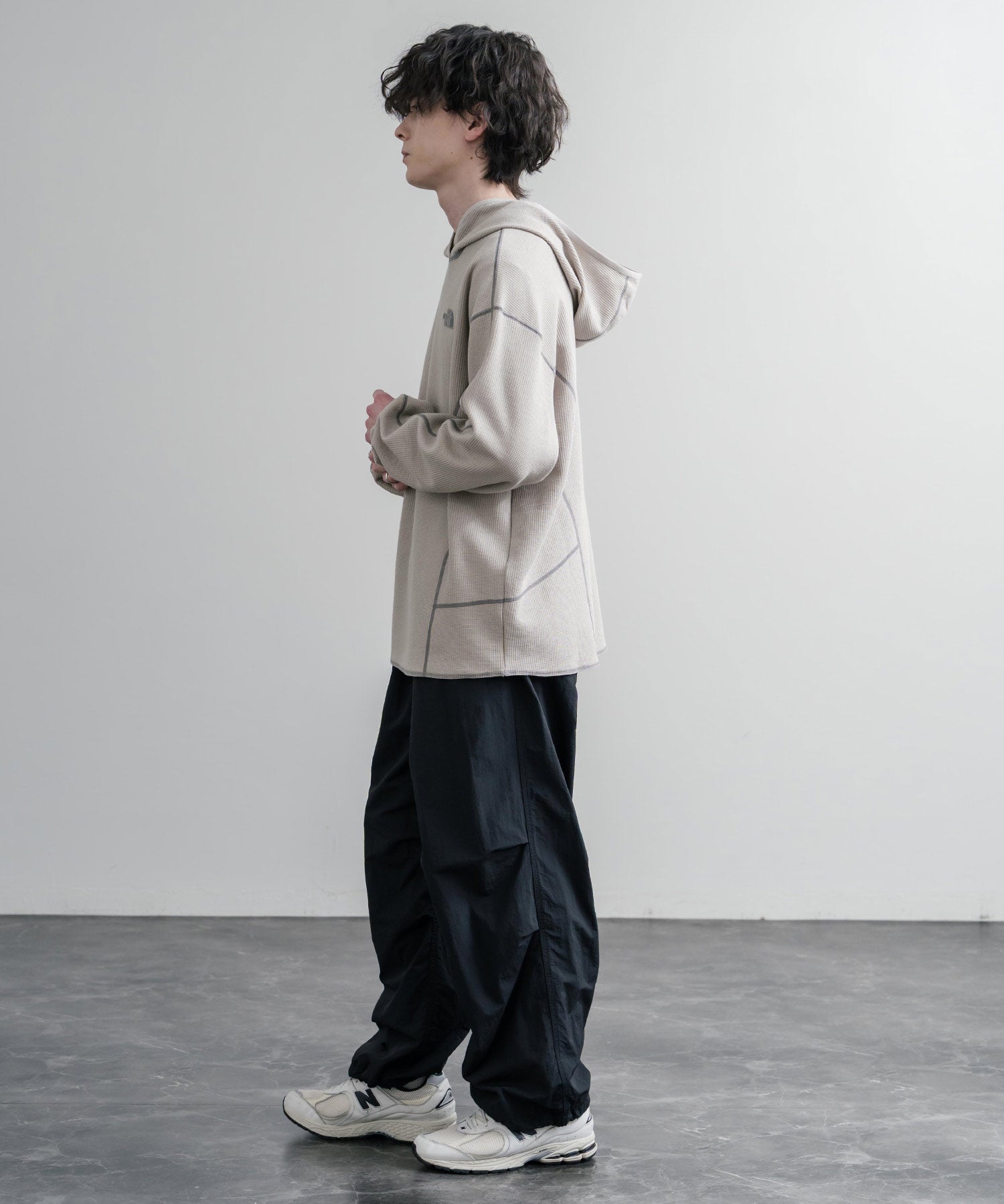 THE NORTH FACE ザ・ノースフェイス M'S SERRA L/S HOODIE ワッフルプルオーバーパーカー 15890