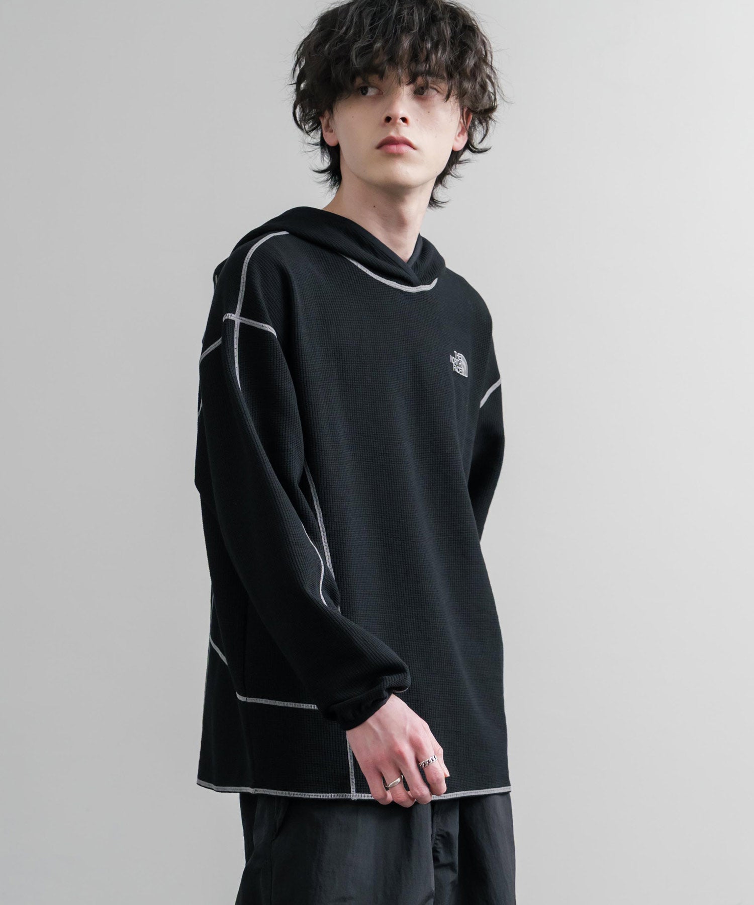 THE NORTH FACE ザ・ノースフェイス M'S SERRA L/S HOODIE ワッフルプルオーバーパーカー 15890