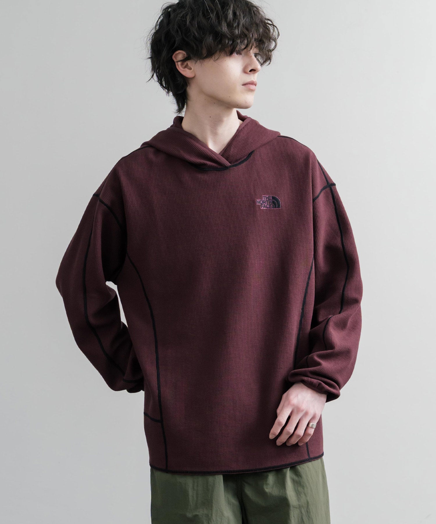 THE NORTH FACE ザ・ノースフェイス M'S SERRA L/S HOODIE ワッフル