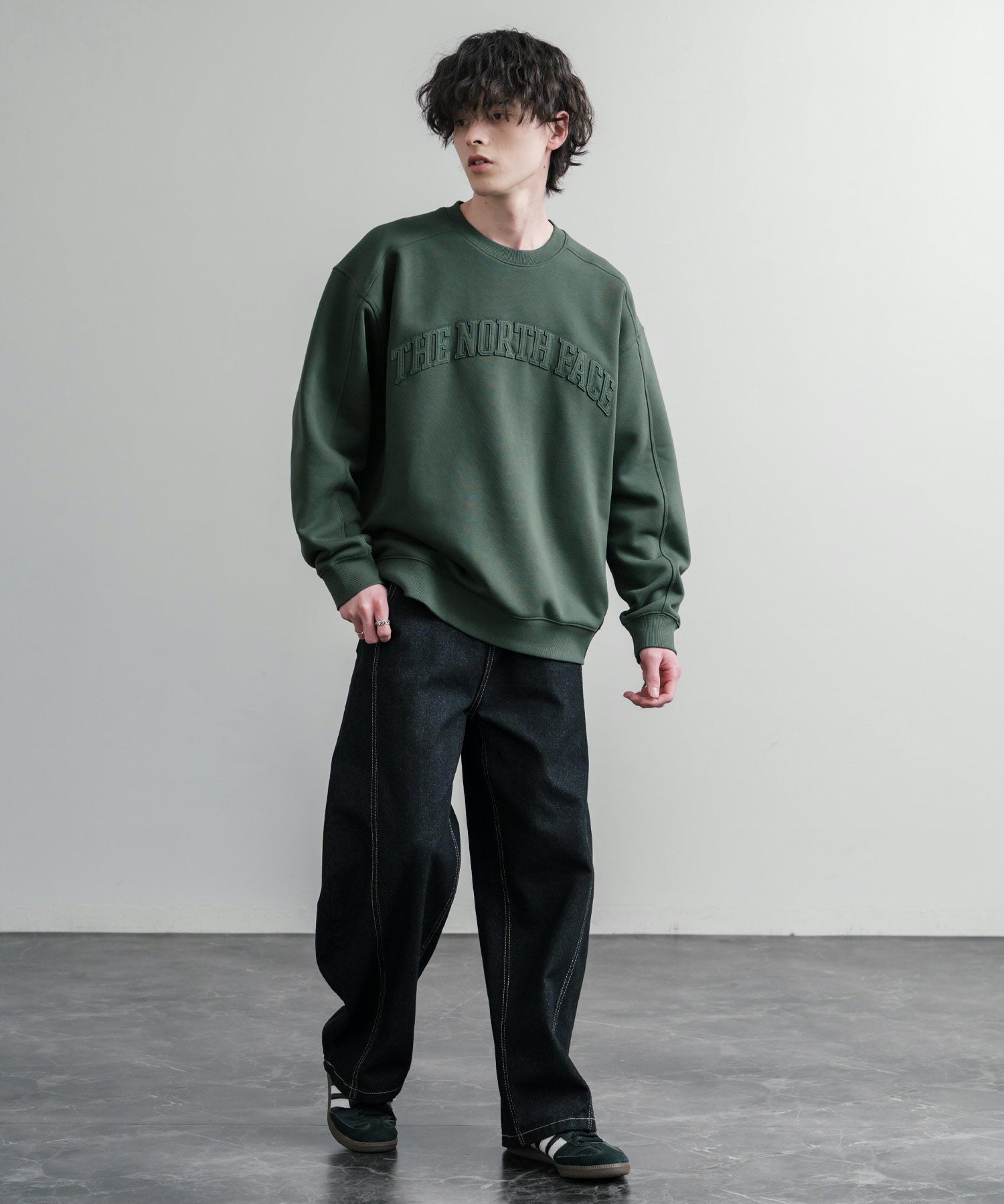 THE NORTH FACE ザ・ノースフェイス M'S KINETIC SWEATSHIRTS 裏起毛キネティックスウェットトレーナー 15891