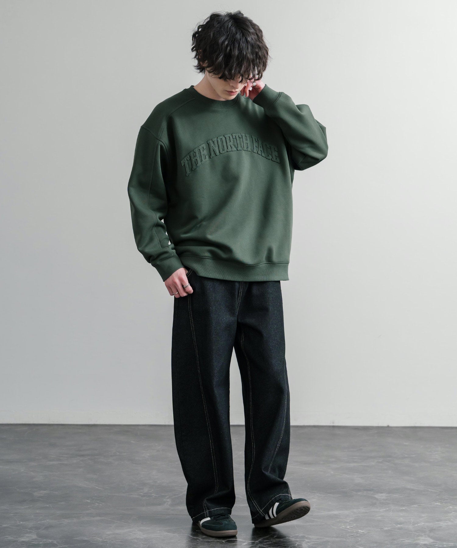マッスルトレーナー THE NORTH FACE ザ・ノースフェイス M'S KINETIC SWEATSHIRTS 裏起毛