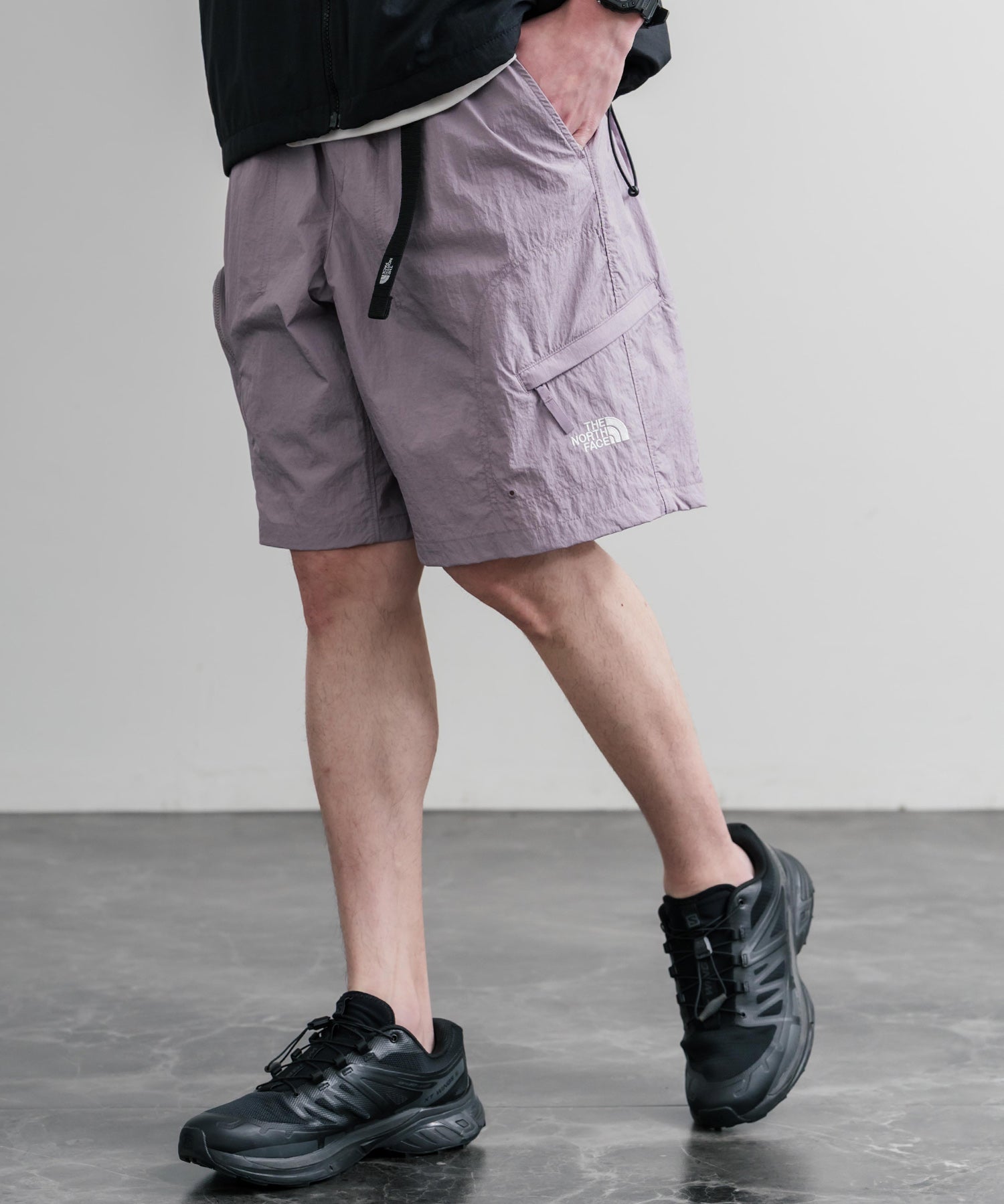 THE NORTH FACE WORKWAY SHORTS 接触冷感ロゴ刺繍ショートワイドパンツ 15892