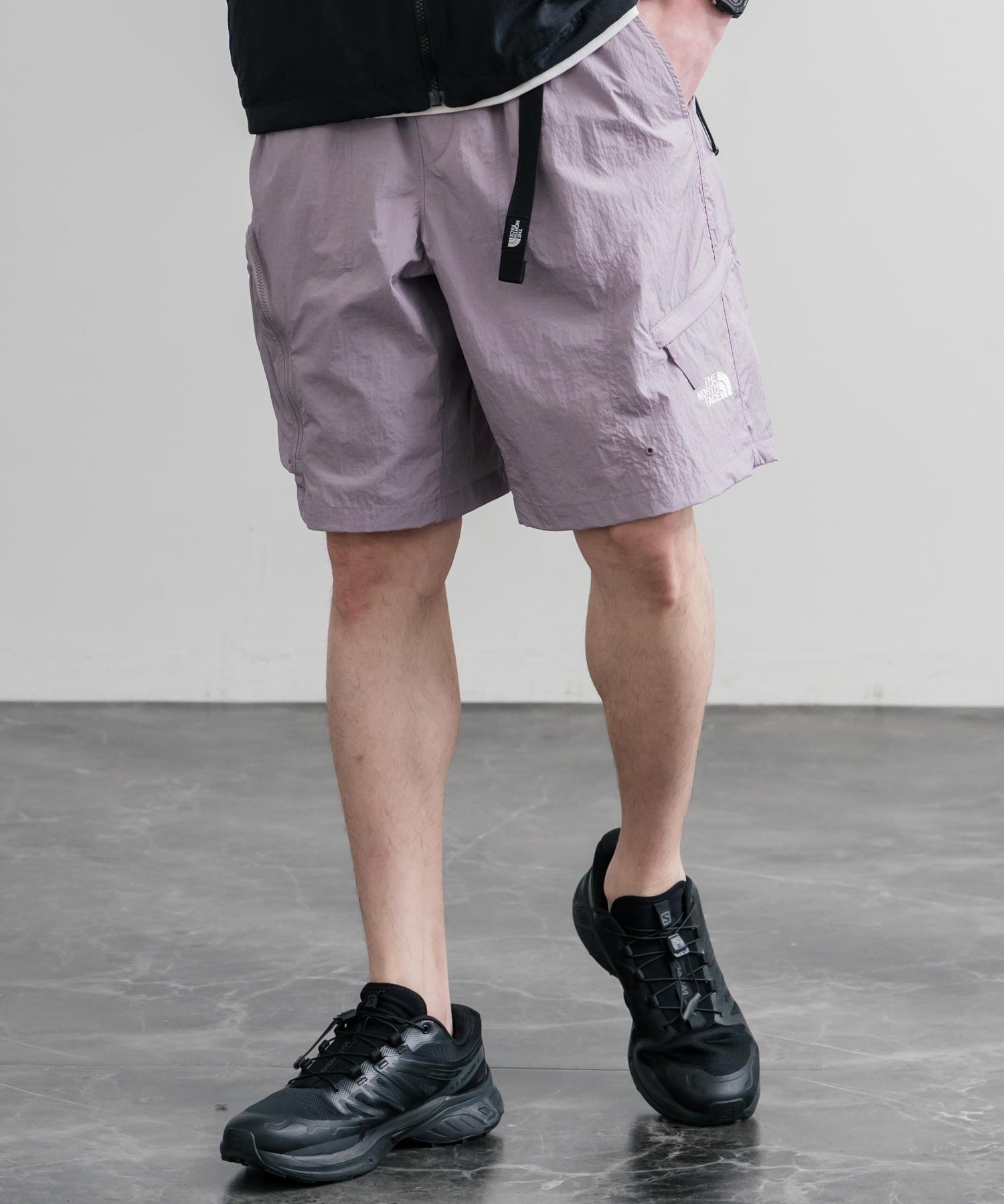 THE NORTH FACE WORKWAY SHORTS 接触冷感ロゴ刺繍ショートワイドパンツ 15892