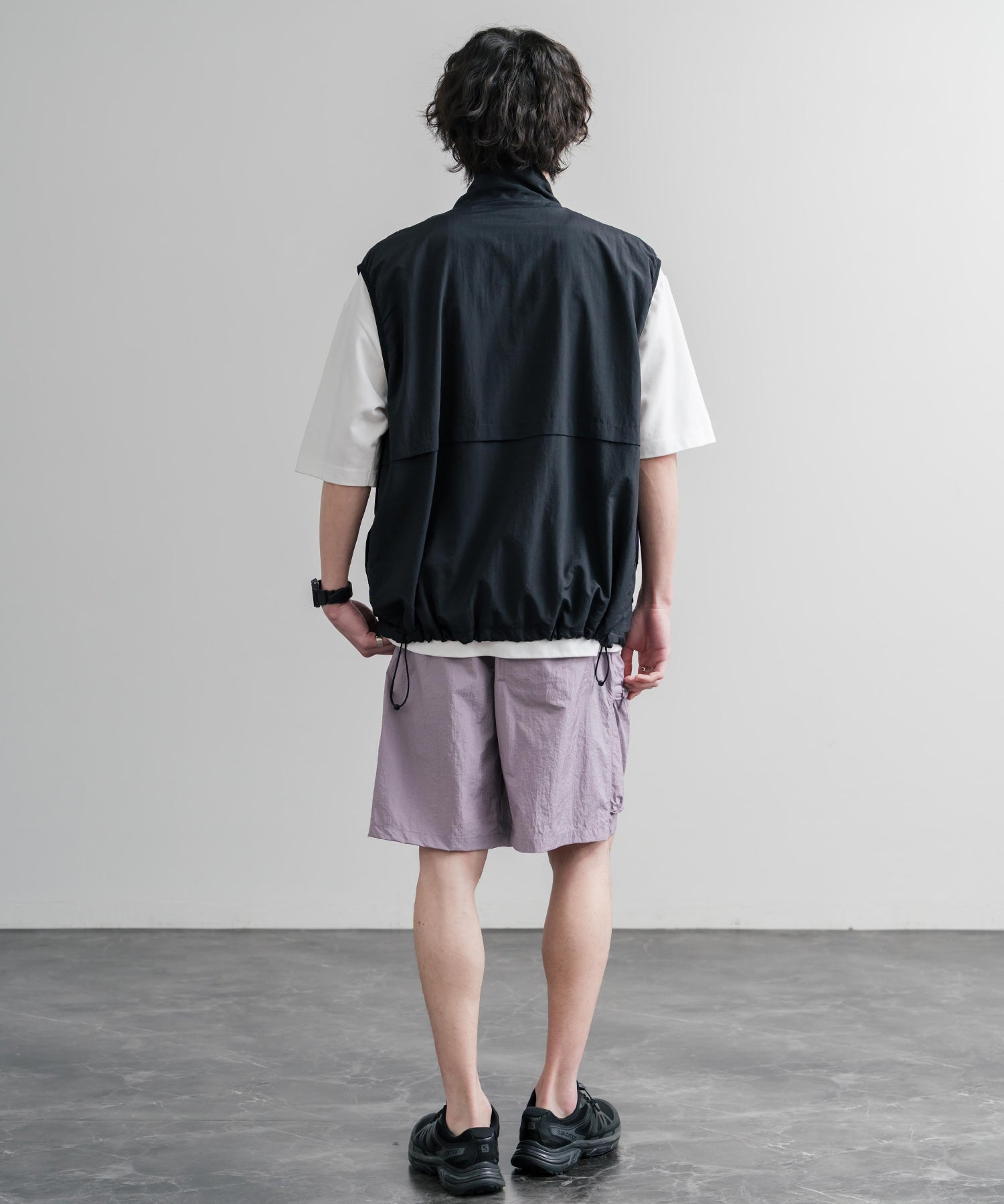 THE NORTH FACE WORKWAY SHORTS 接触冷感ロゴ刺繍ショートワイドパンツ 15892