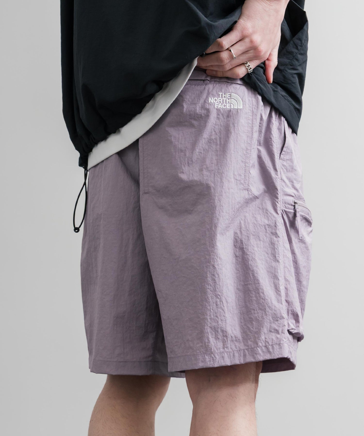 THE NORTH FACE WORKWAY SHORTS 接触冷感ロゴ刺繍ショートワイドパンツ 15892
