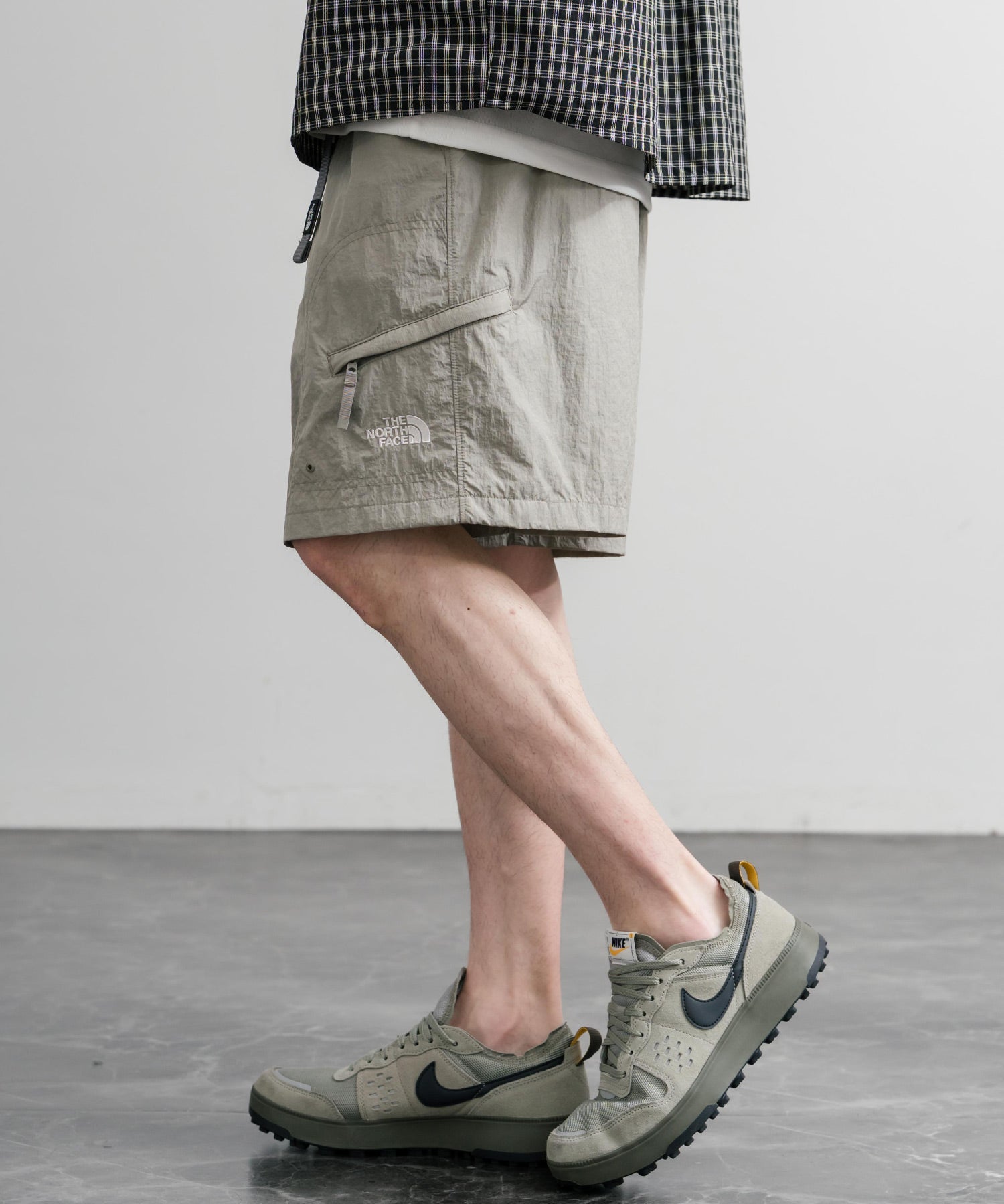 THE NORTH FACE WORKWAY SHORTS 接触冷感ロゴ刺繍ショートワイドパンツ 15892