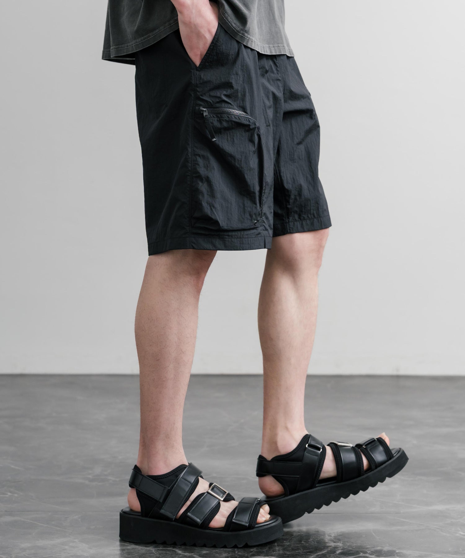 THE NORTH FACE WORKWAY SHORTS 接触冷感ロゴ刺繍ショートワイドパンツ