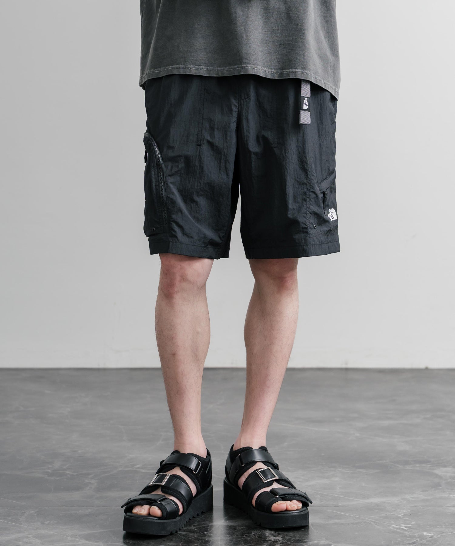 THE NORTH FACE WORKWAY SHORTS 接触冷感ロゴ刺繍ショートワイドパンツ 15892