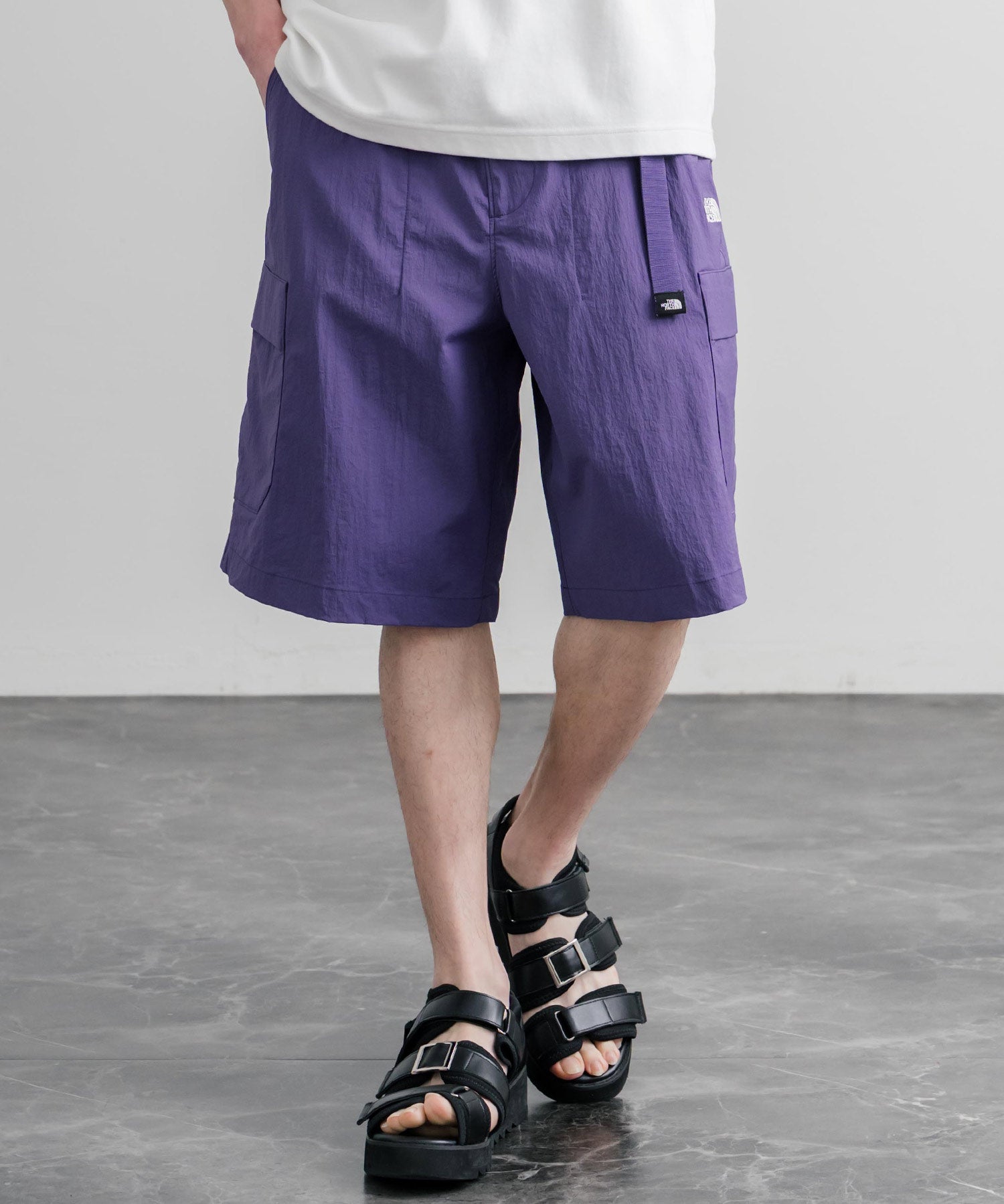 THE NORTH FACE COVE SHORTS ロゴ刺繍ショートワイドパンツ 15893