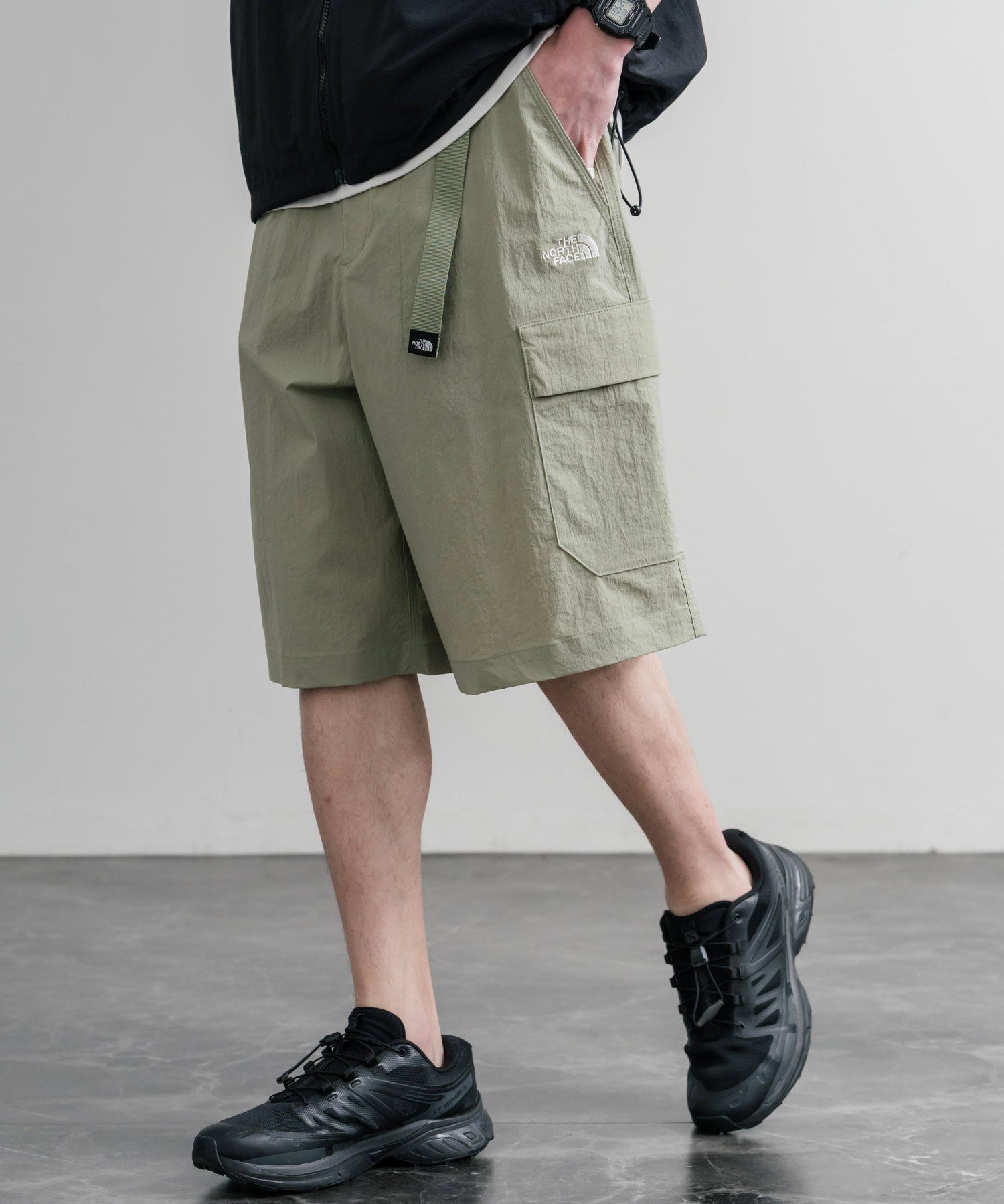 THE NORTH FACE COVE SHORTS ロゴ刺繍ショートワイドパンツ 15893