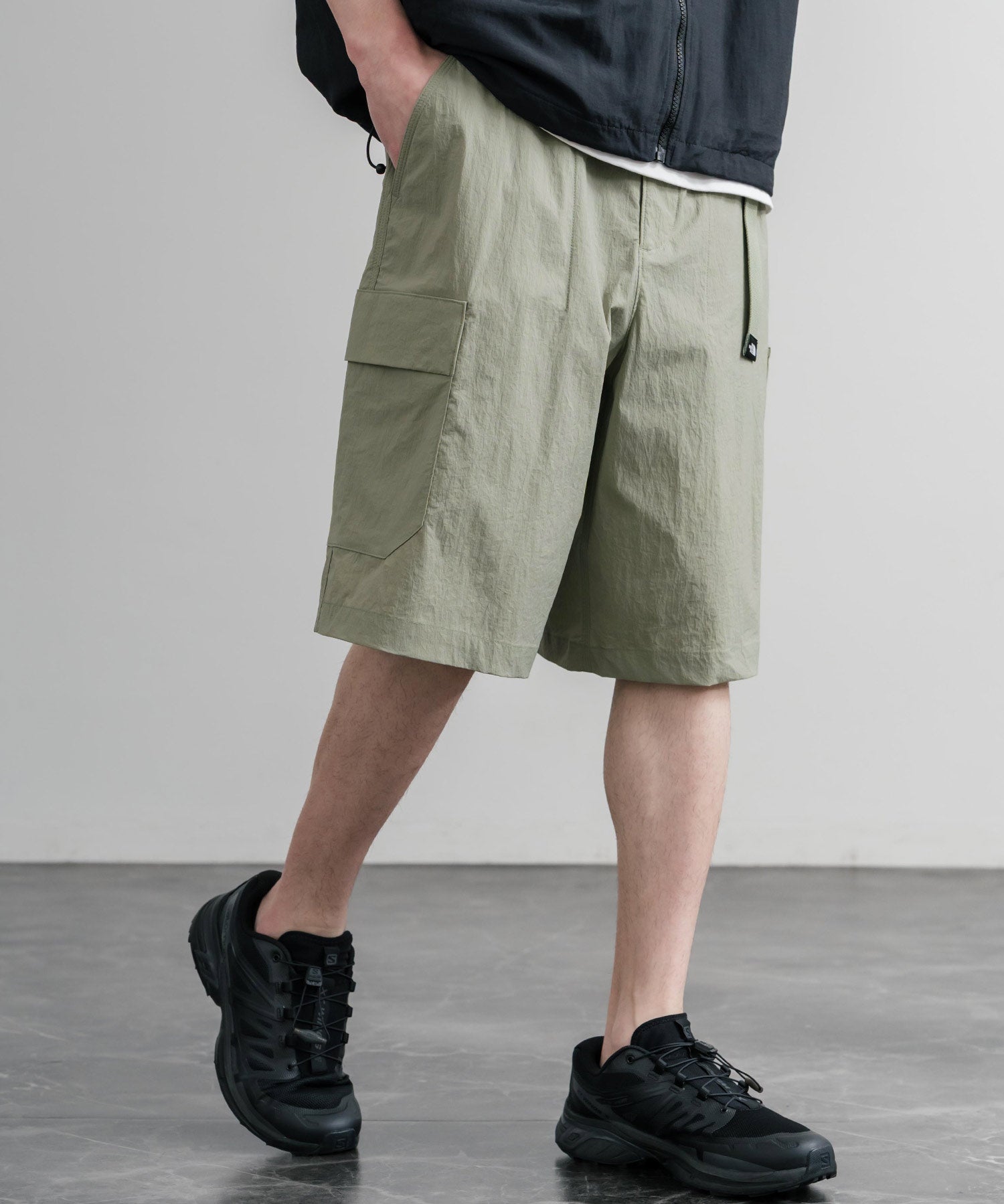THE NORTH FACE COVE SHORTS ロゴ刺繍ショートワイドパンツ 15893
