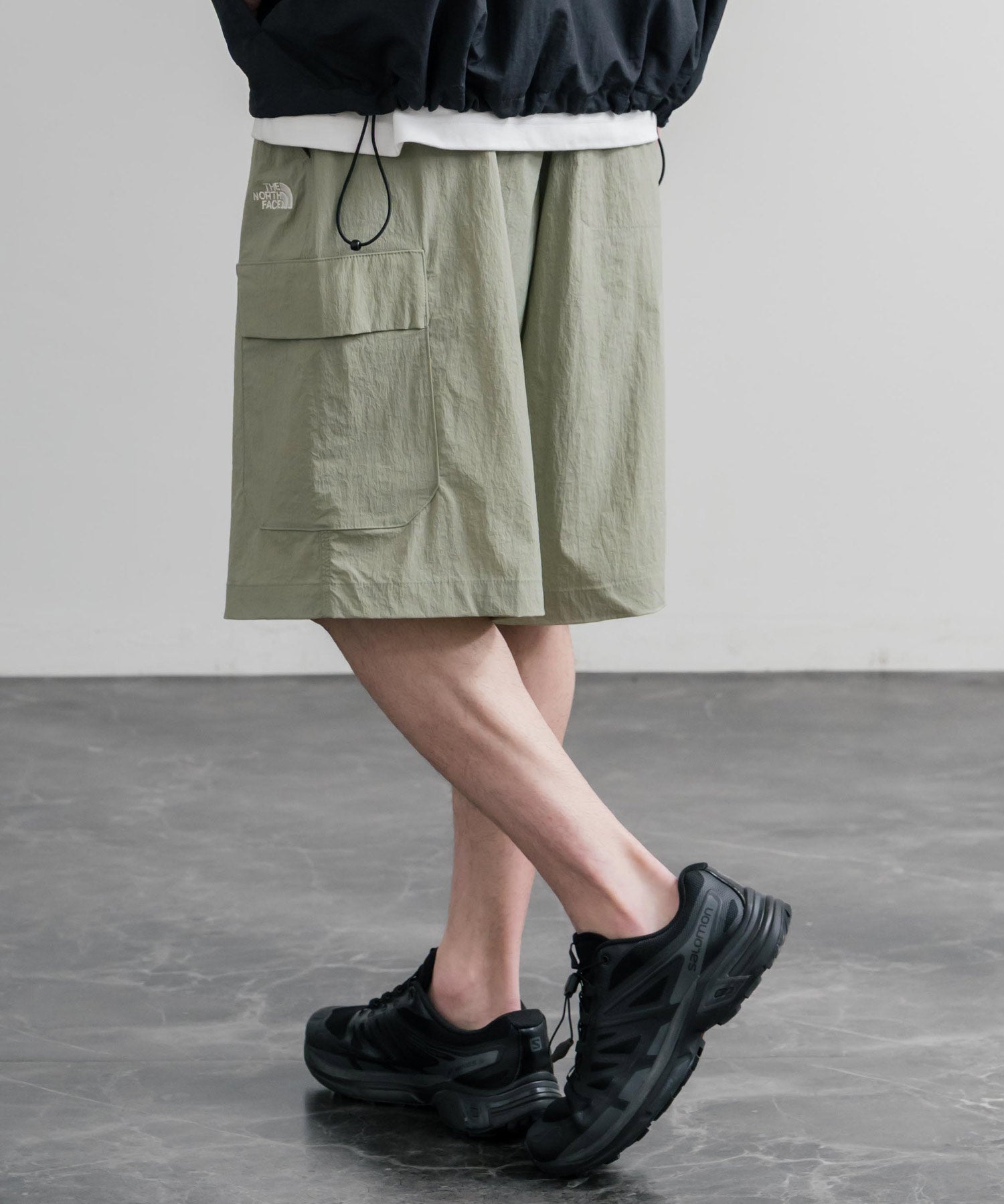 THE NORTH FACE COVE SHORTS ロゴ刺繍ショートワイドパンツ 15893
