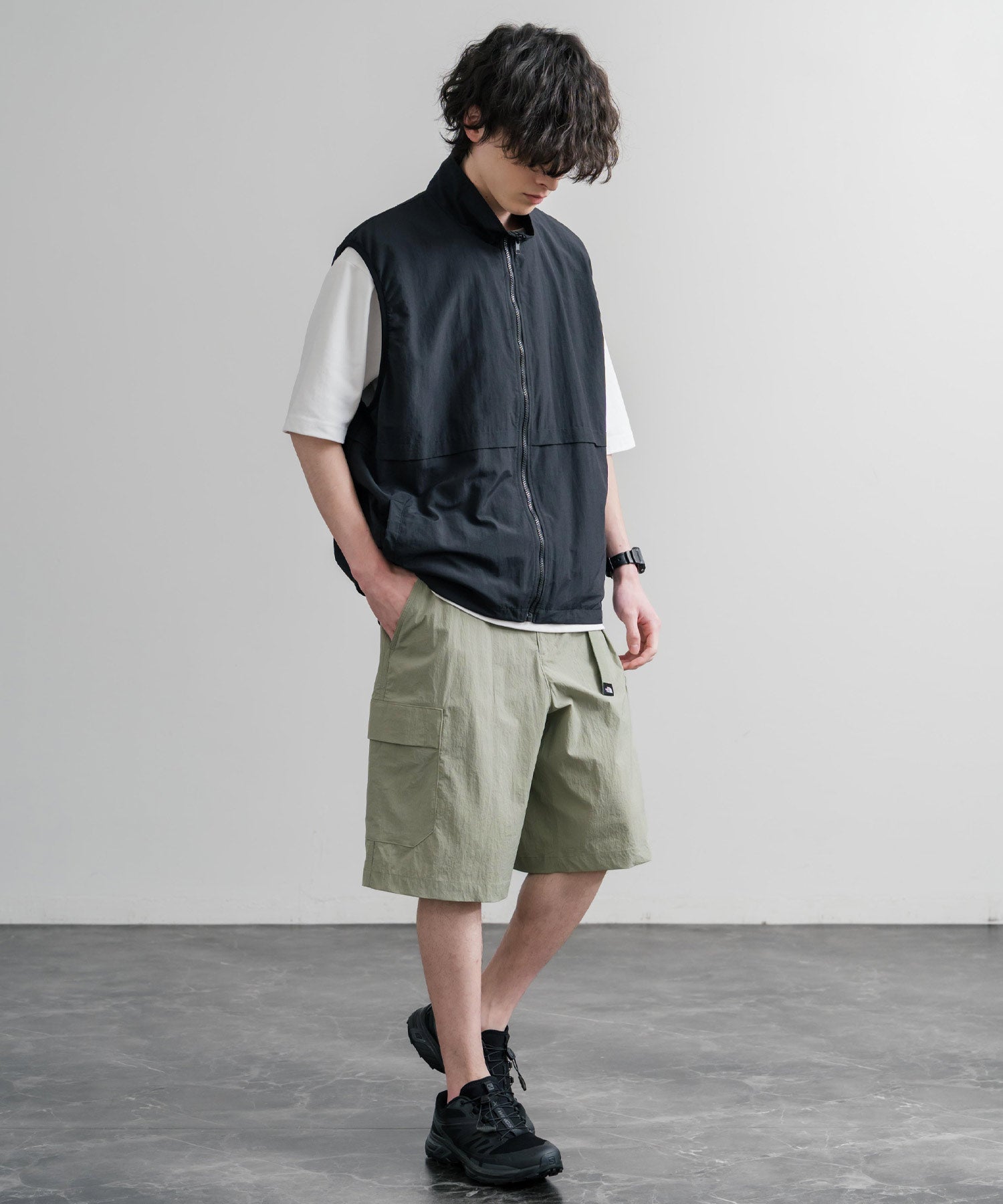 THE NORTH FACE COVE SHORTS ロゴ刺繍ショートワイドパンツ 15893