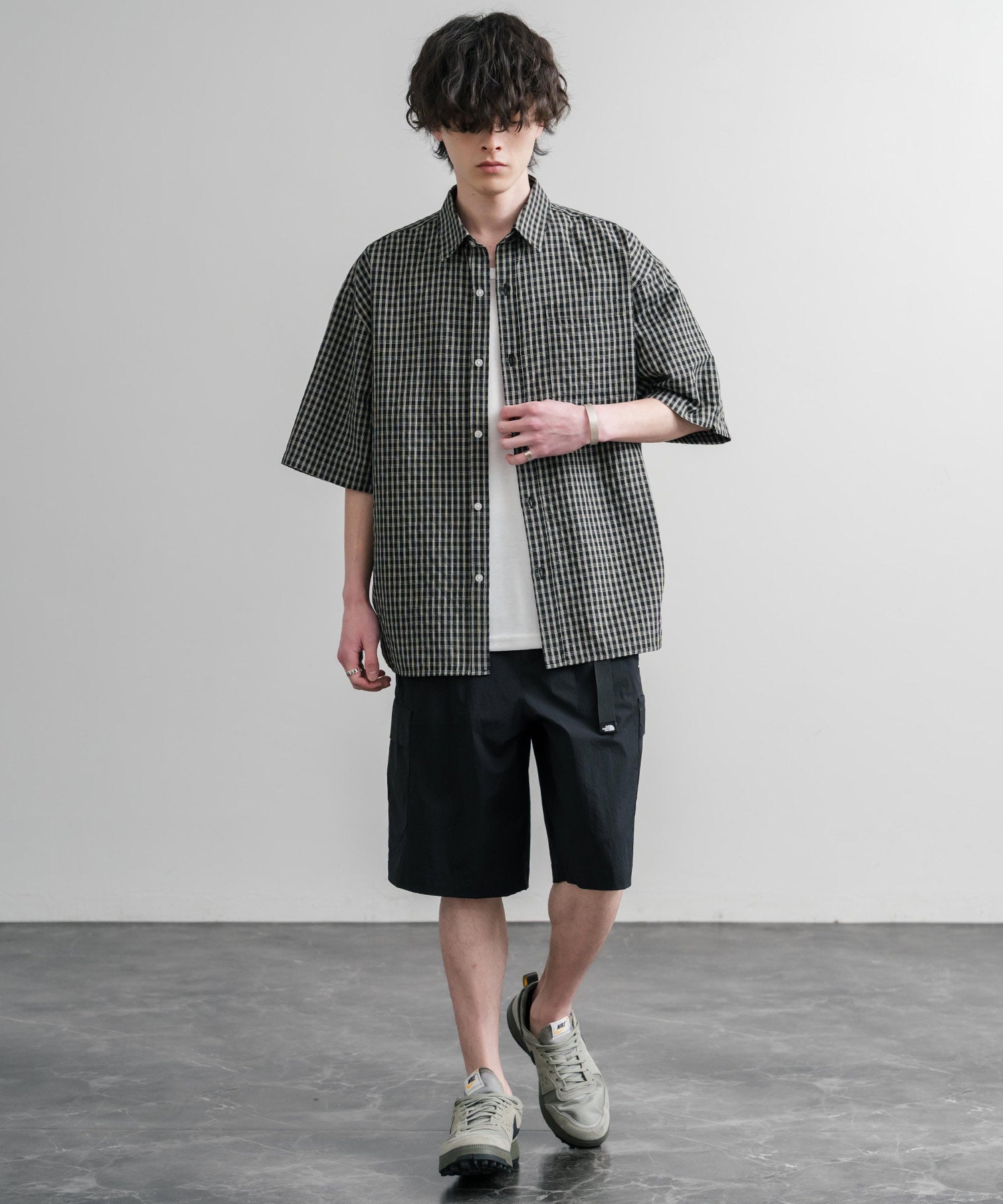 THE NORTH FACE COVE SHORTS ロゴ刺繍ショートワイドパンツ 15893