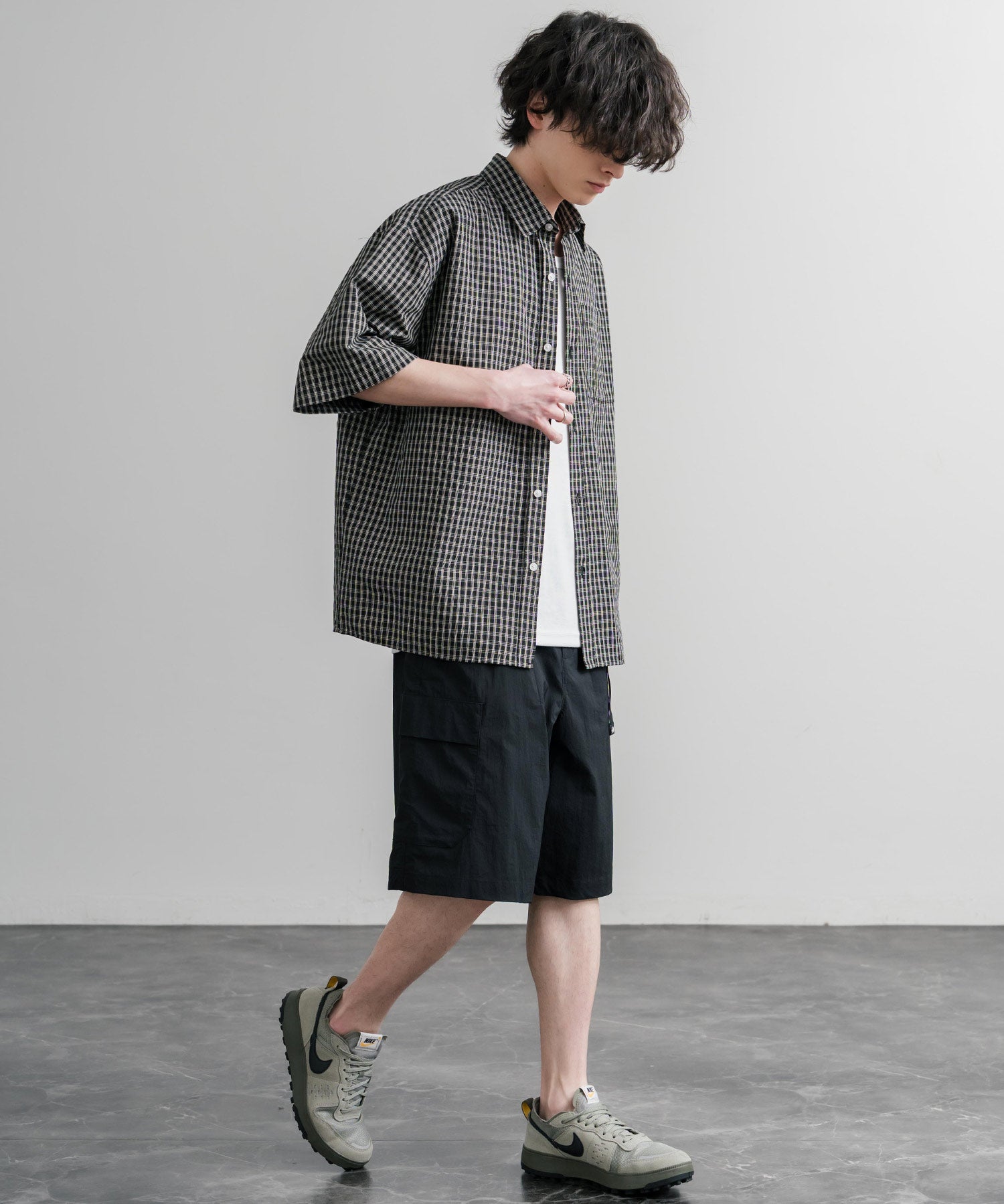 THE NORTH FACE COVE SHORTS ロゴ刺繍ショートワイドパンツ 15893