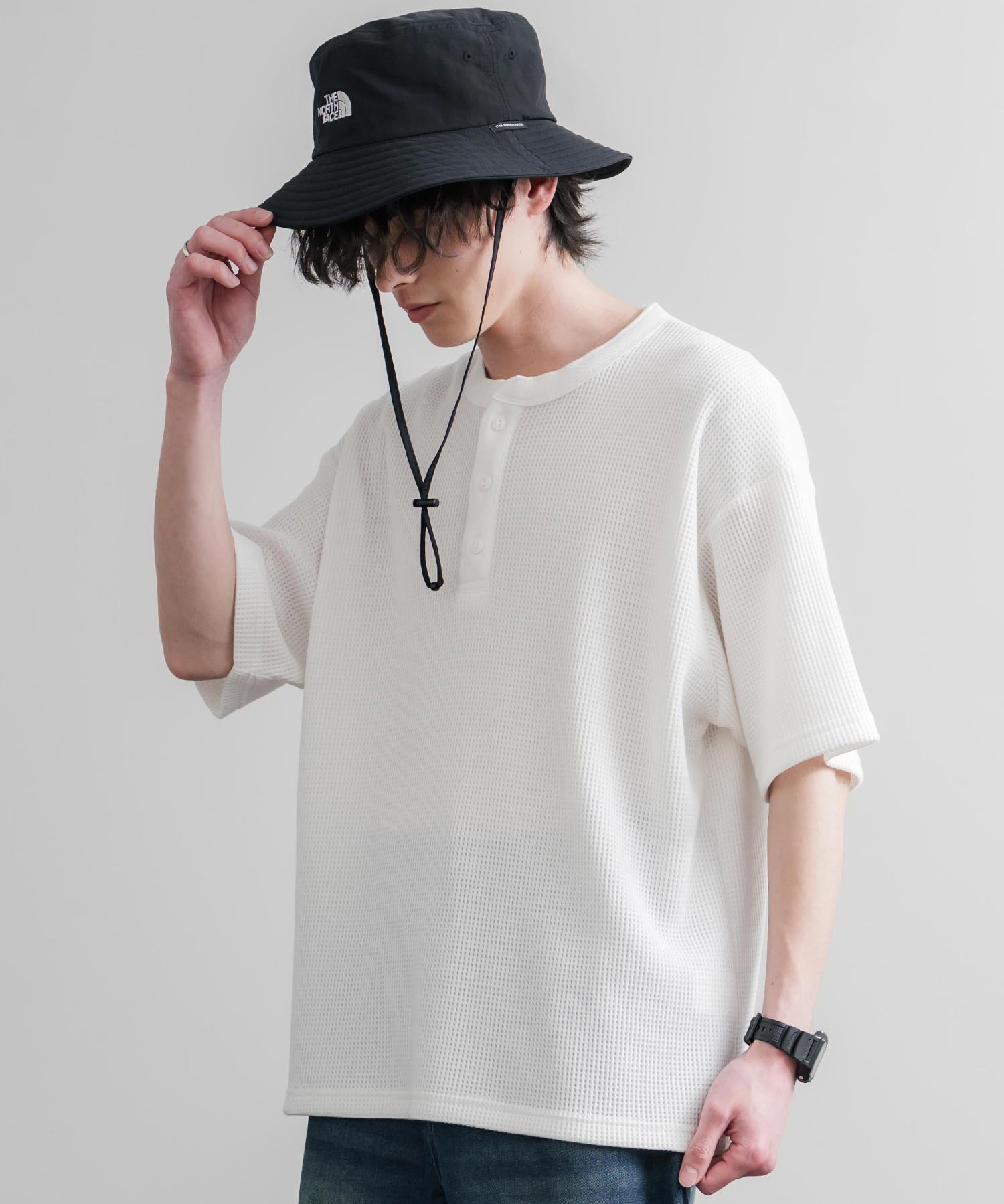 THE NORTH FACE ザ・ノースフェイス TNF LIGHT BUCKET HAT 取り外し可能あご紐付きサファリハット バケットハット 15895