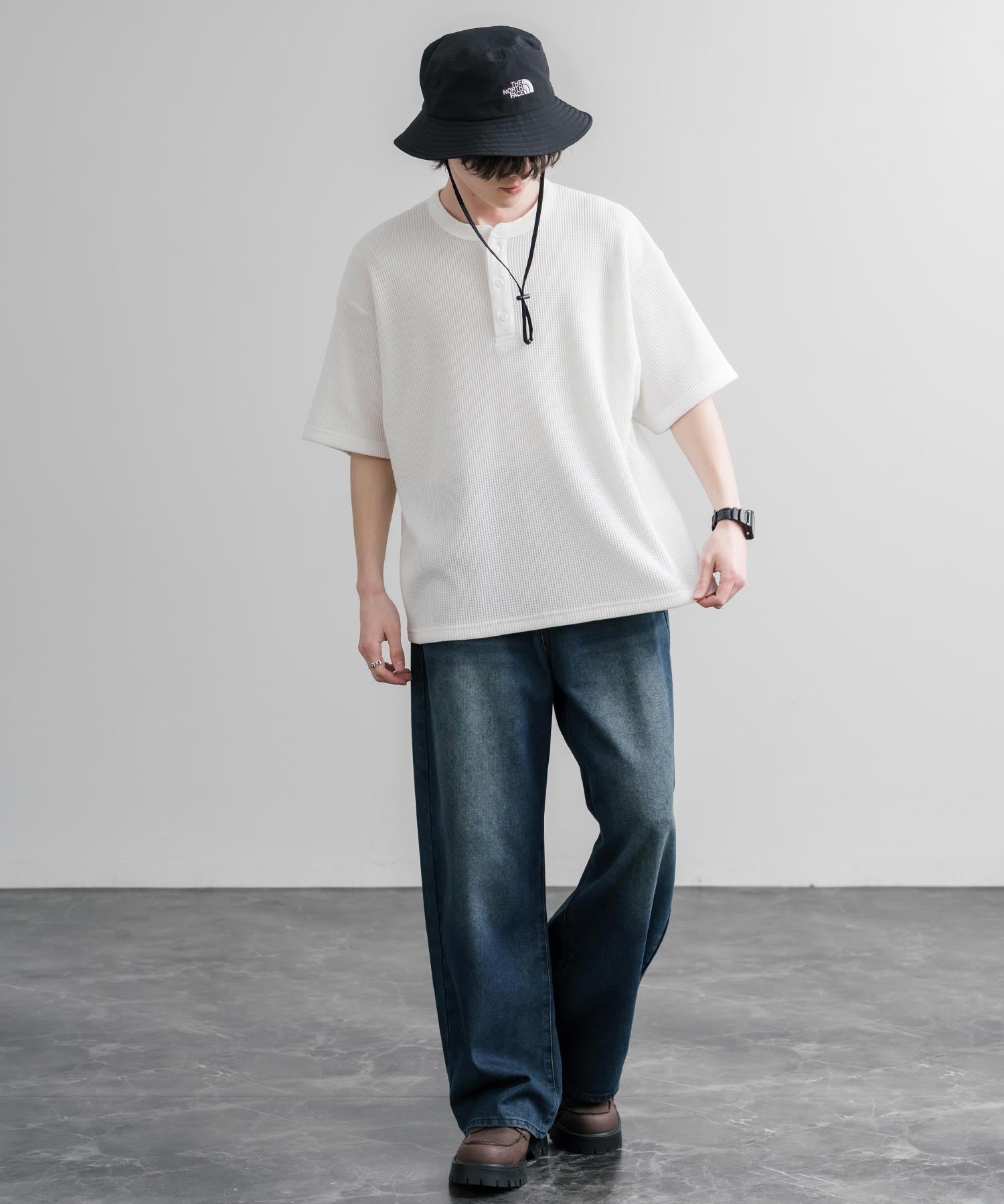 THE NORTH FACE ザ・ノースフェイス TNF LIGHT BUCKET HAT 取り外し可能あご紐付きサファリハット バケットハット 15895