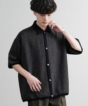 Upscape Audience アップスケープオーディエンス 日本製 国産 Naturemierリネンライクメランジツイルポロカーディガン AUD7321 15897